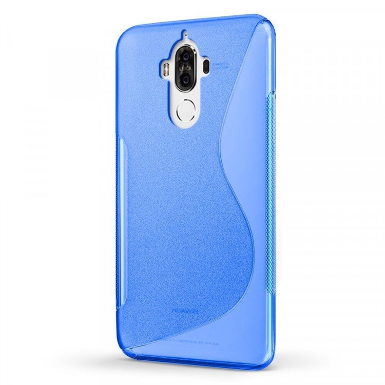 Нескользящий чехол для Huawei Mate 9 Pro (голубой)