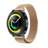 Миланский сетчатый браслет Luxury для Samsung Gear Sport / Gear S2 Classic / Galaxy Watch 42мм / Watch Active / Watch 3 (41мм) / Watch4 (розовое золото)