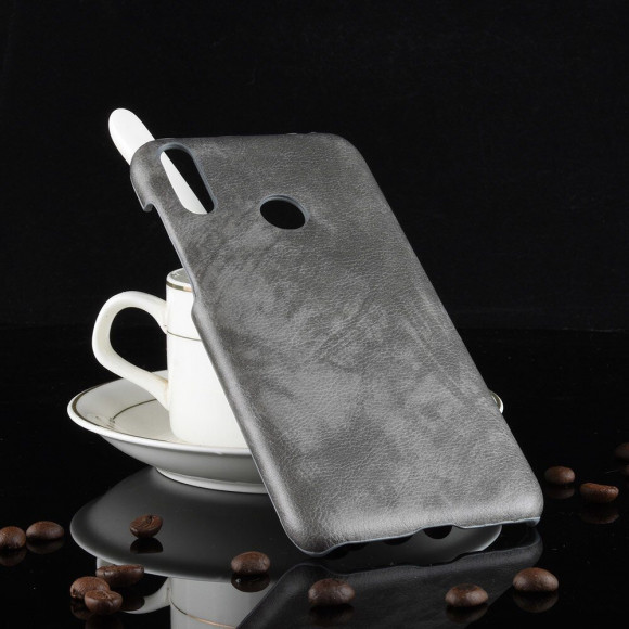 Чехол Litchi Texture для Huawei Honor 8C (серый) Чехол Litchi Texture для Huawei Honor 8C (серый)