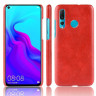 Кожаная накладка-чехол Litchi Texture для Huawei nova 4 (красный)