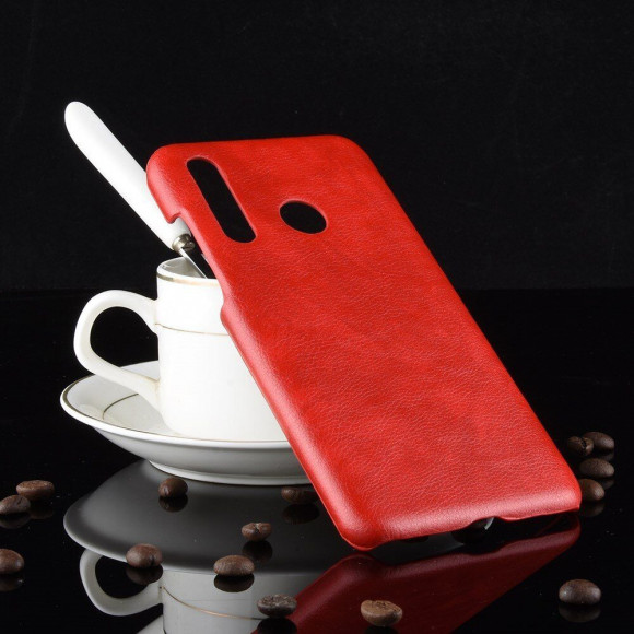 Кожаная накладка-чехол Litchi Texture для Huawei nova 4 (красный) Кожаная накладка-чехол Litchi Texture для Huawei nova 4 (красный)