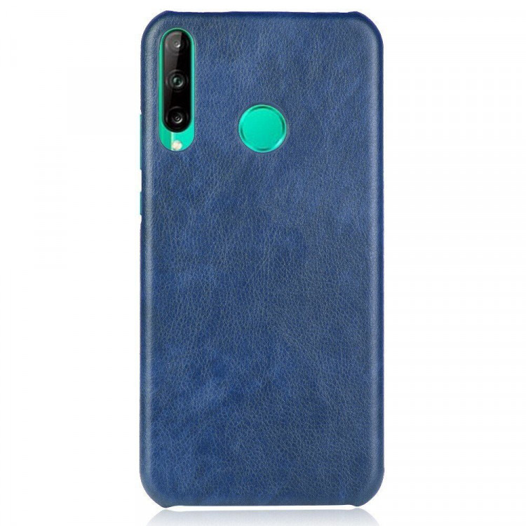 Кожаная накладка-чехол для Huawei P40 lite E / Honor 9C (синий)