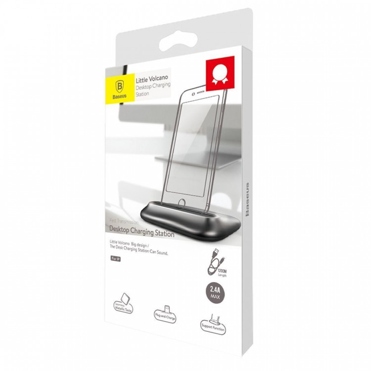 Док-станция Baseus для iPhone  8 / 8 Plus / 7 / 7 Plus / 6 / 6S / 6 Plus / 6S Plus (серебряный)