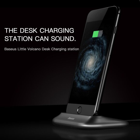 Док-станция Baseus для iPhone  8 / 8 Plus / 7 / 7 Plus / 6 / 6S / 6 Plus / 6S Plus (серебряный)