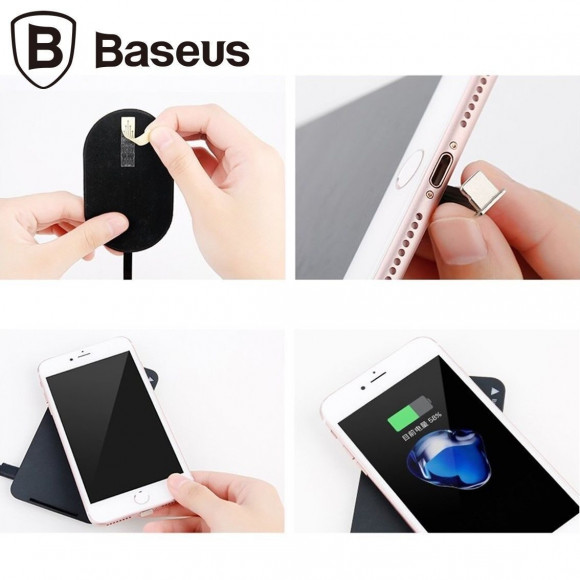 Приемник зарядки Baseus Microfiber для смартфонов с Micro-USB Приемник зарядки Baseus Microfiber для смартфонов с Micro-USB