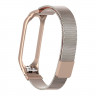 Сетчатый браслет для Xiaomi Mi Band 4 (розовое золото)