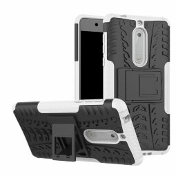 Чехол Hybrid Armor для Nokia 5 (черный + белый)