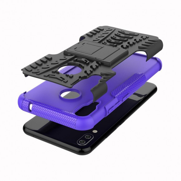 Чехол Hybrid Armor для Asus ZenFone 5 ZE620KL / 5z ZS620KL (черный + голубой) Чехол Hybrid Armor для Asus ZenFone 5 ZE620KL / 5z ZS620KL (черный + голубой)