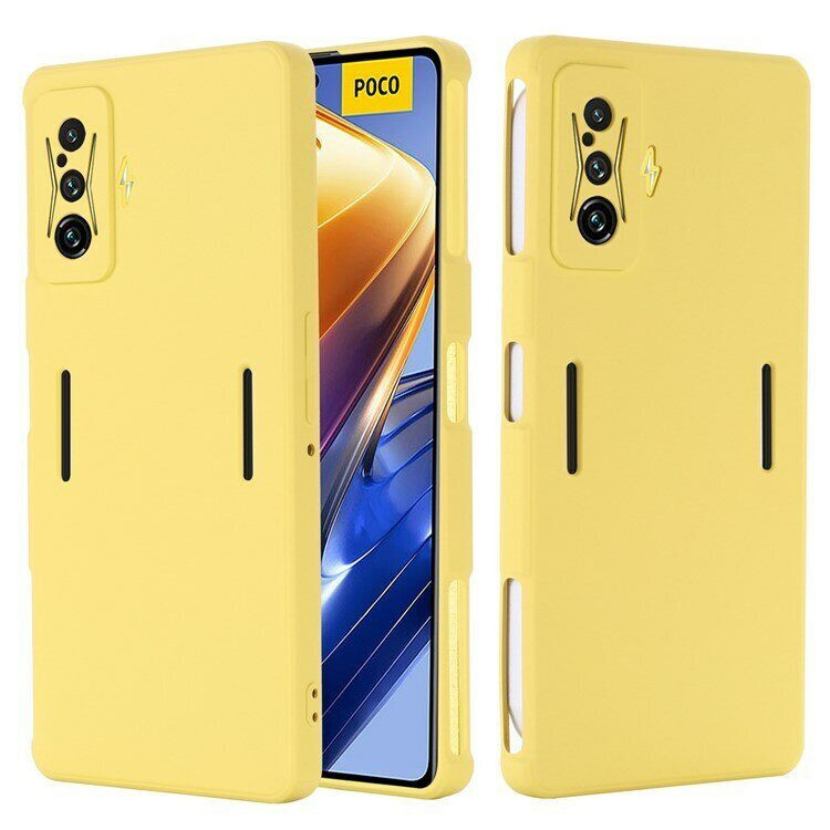 Силиконовый чехол Mobile Shell для Xiaomi Poco F4 GT (желтый)
