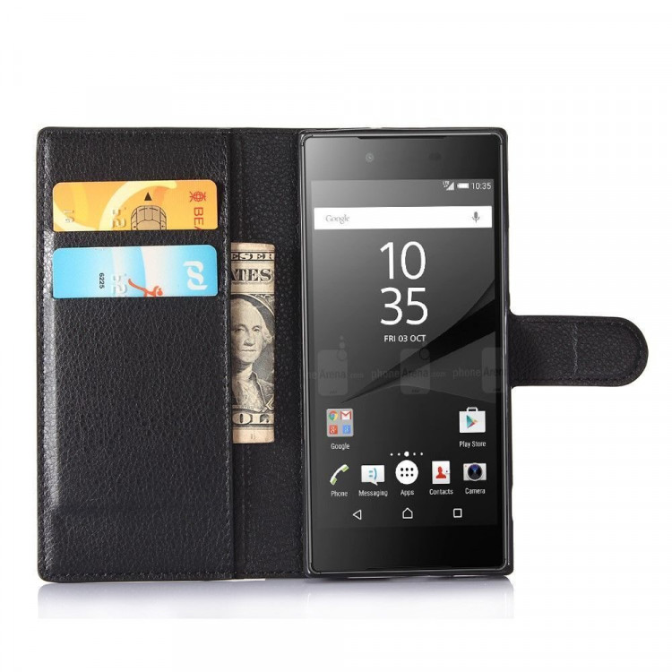 Чехол с визитницей для Sony Xperia XA1 (черный)