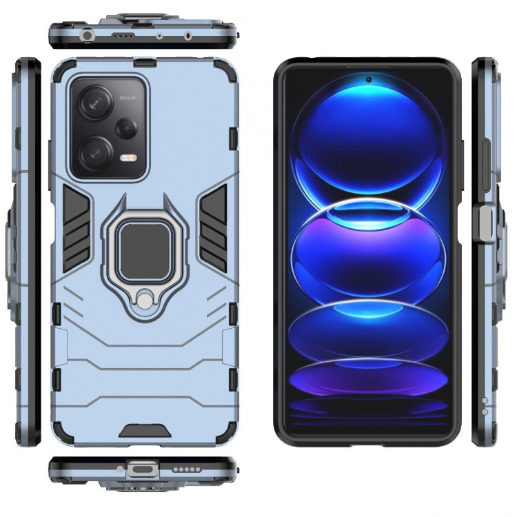 Чехол Armor Ring Holder для Xiaomi Redmi Note 12 Pro Plus (темно-синий)