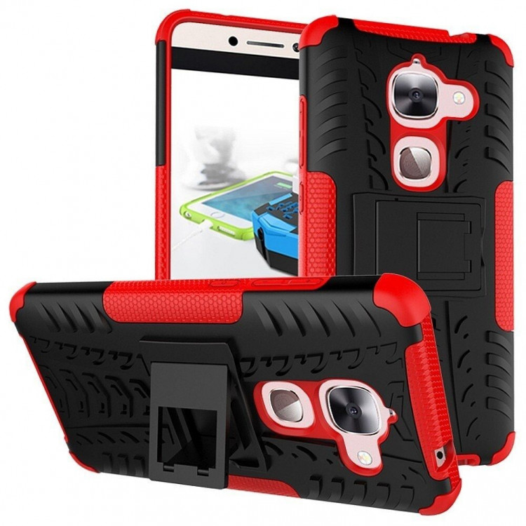 Чехол Hybrid Armor для LeEco Le Max2 (черный + красный)