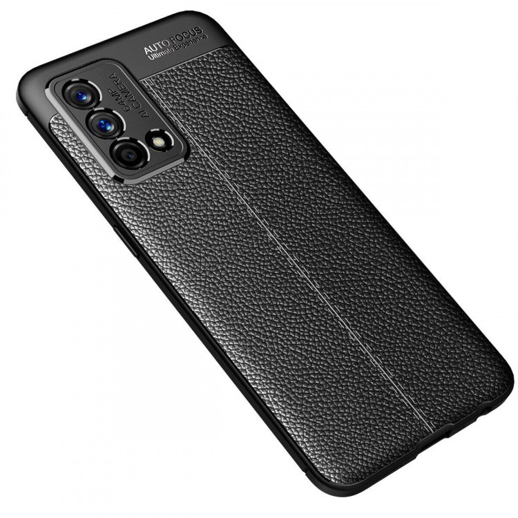 Чехол-накладка Litchi Grain для Realme GT Master Edition (черный)