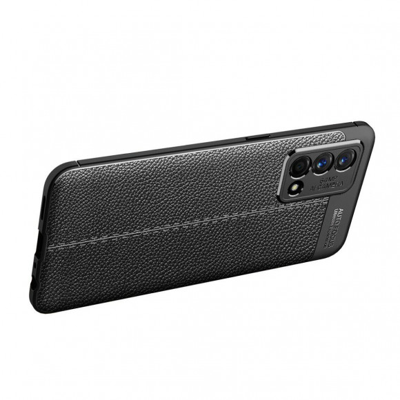 Чехол-накладка Litchi Grain для Realme GT Master Edition (черный) Чехол-накладка Litchi Grain для Realme GT Master Edition (черный)