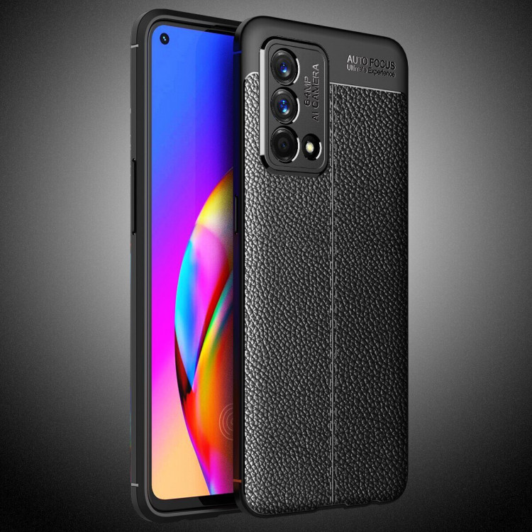 Чехол-накладка Litchi Grain для Realme GT Master Edition (черный)