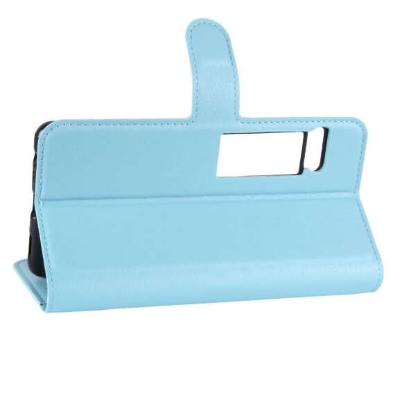 Чехол с визитницей для Meizu Pro 7 (голубой) Чехол с визитницей для Meizu Pro 7 (голубой)