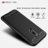 Чехол-накладка Carbon Fibre для Meizu 16th (M882H) (черный)