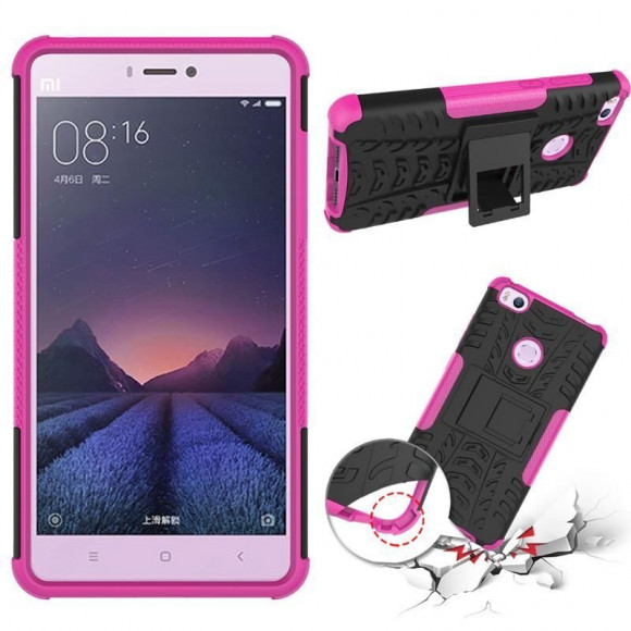 Чехол Hybrid Armor для Xiaomi Mi4s (черный + розовый) Чехол Hybrid Armor для Xiaomi Mi4s (черный + розовый)