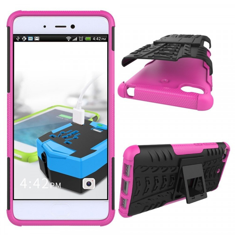 Чехол Hybrid Armor для Xiaomi Mi5S (черный + розовый)