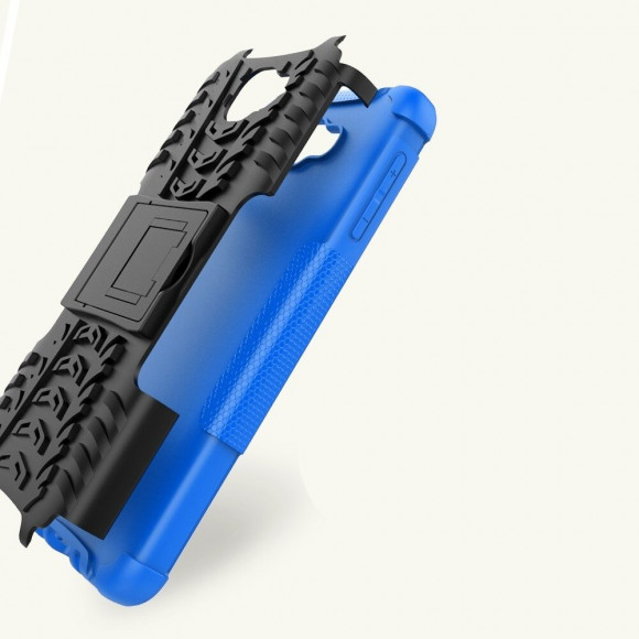 Чехол Hybrid Armor для Samsung Galaxy J5 Prime SM-G570F (черный + голубой)