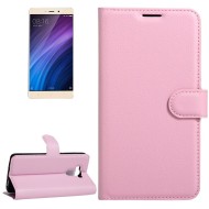 Чехол с визитницей для Xiaomi Redmi 4 / 4 Pro / 4 Prime (розовый)