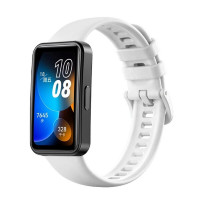 Силиконовый ремешок для HUAWEI Band 8, HUAWEI Band 9 (белый)