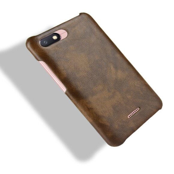 Чехол Litchi Texture для Xiaomi Redmi 6A (коричневый) Чехол Litchi Texture для Xiaomi Redmi 6A (коричневый)
