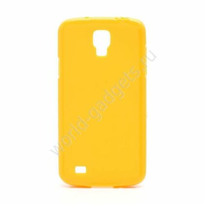 Мягкий пластиковый чехол для Samsung Galaxy S4 Active / i9295 (желтый)