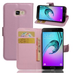 Чехол с визитницей для Samsung Galaxy A3 (2017) SM-A320F (розовый)