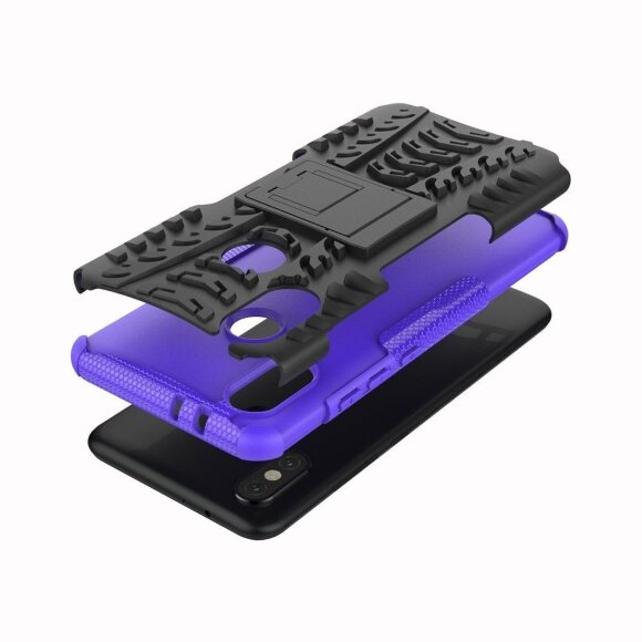 Чехол Hybrid Armor для Xiaomi Mi 6X / Xiaomi Mi A2 (черный + фиолетовый) Чехол Hybrid Armor для Xiaomi Mi 6X / Xiaomi Mi A2 (черный + фиолетовый)