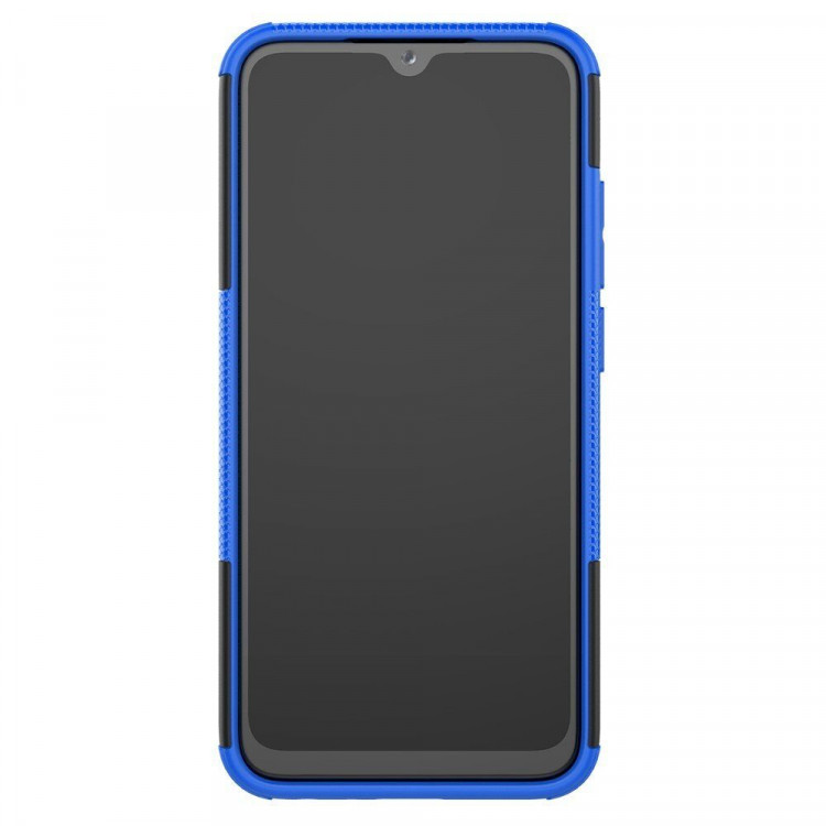 Чехол Hybrid Armor для Xiaomi Redmi Note 8 (черный + голубой)