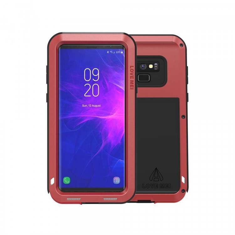 Гибридный чехол LOVE MEI для Samsung Galaxy Note 9 (красный)
