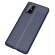 Чехол-накладка Litchi Grain для Samsung Galaxy A71 (темно-синий)