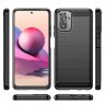 Чехол-накладка Carbon Fibre для Xiaomi Redmi Note 10 / Redmi Note 10S / Poco M5S (черный)