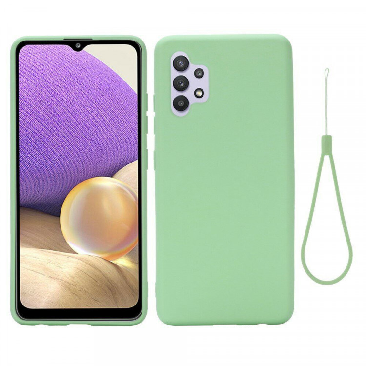 Силиконовый чехол Mobile Shell для Samsung Galaxy A32 SM-A325F (зеленый)