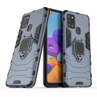 Чехол Armor Ring Holder для Samsung Galaxy A21s (темно-синий) Чехол Armor Ring Holder для Samsung Galaxy A21s (темно-синий)