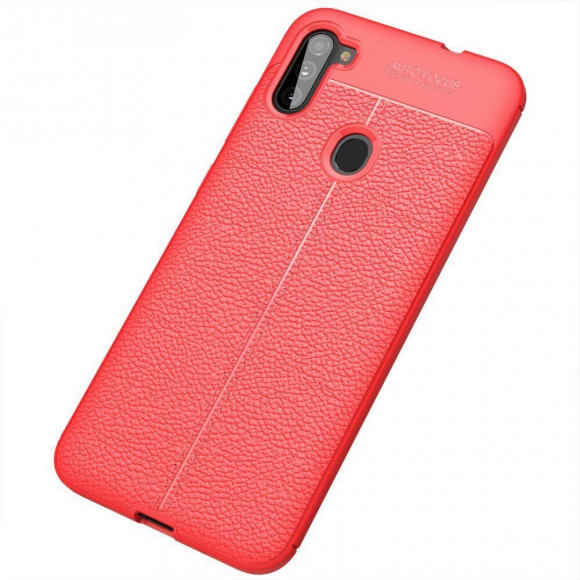 Чехол-накладка Litchi Grain для Samsung Galaxy A11 / Galaxy M11 (красный) Чехол-накладка Litchi Grain для Samsung Galaxy A11 / Galaxy M11 (красный)