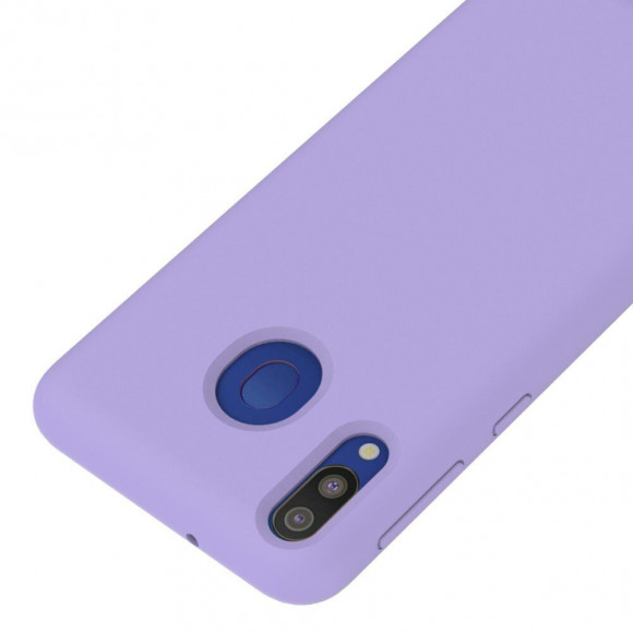 Силиконовый чехол Mobile Shell для Samsung Galaxy M20 (фиолетовый)