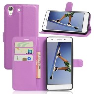 Чехол с визитницей для Huawei Y6 II (фиолетовый) Чехол с визитницей для Huawei Y6 II (фиолетовый)