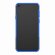 Чехол Hybrid Armor для Samsung Galaxy A8s (черный + голубой)