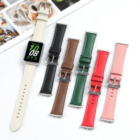 Кожаный ремешок для Samsung Galaxy Fit 3 SM-R390 (красный)