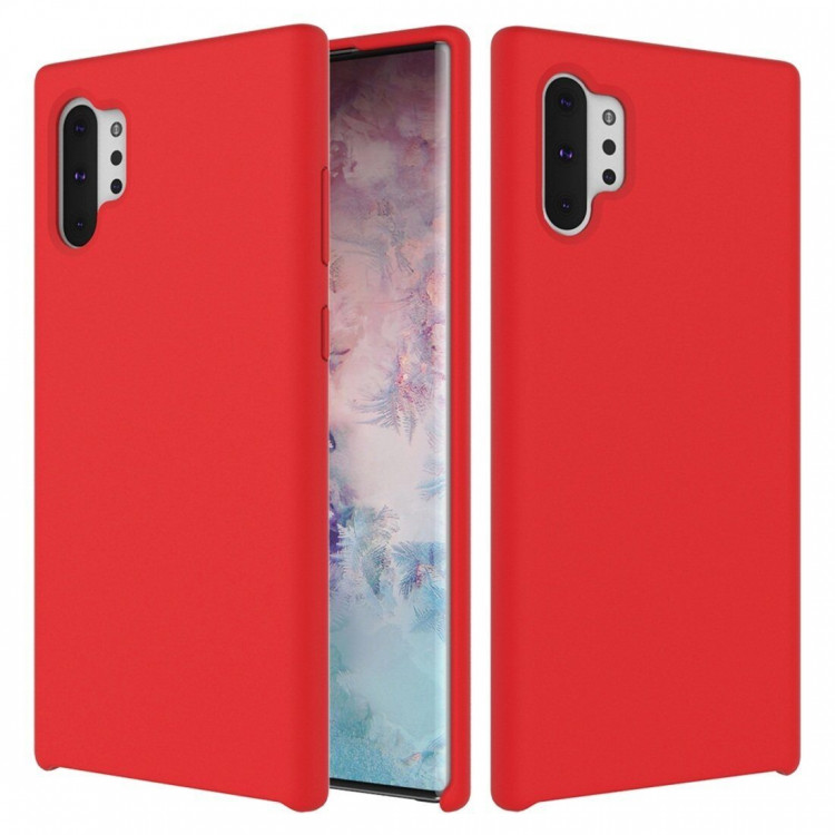 Силиконовый чехол Mobile Shell для Samsung Galaxy Note 10+ (Plus) (красный)