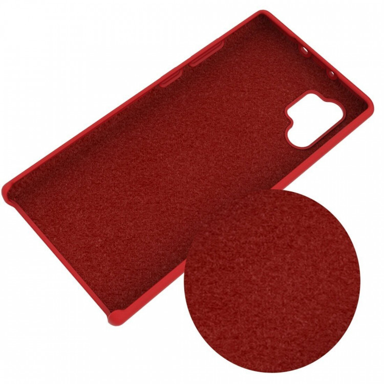 Силиконовый чехол Mobile Shell для Samsung Galaxy Note 10+ (Plus) (красный)