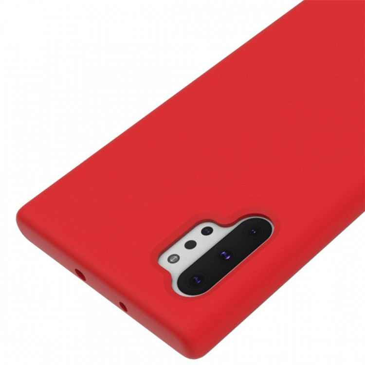 Силиконовый чехол Mobile Shell для Samsung Galaxy Note 10+ (Plus) (красный)