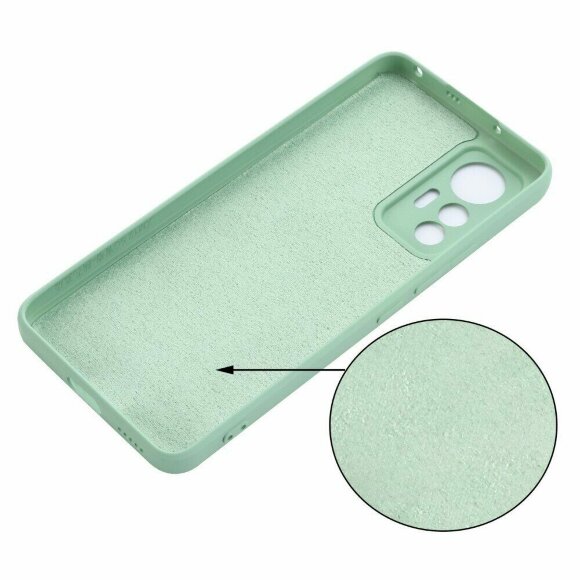 Силиконовый чехол Mobile Shell для Xiaomi 12 Lite (зеленый)
