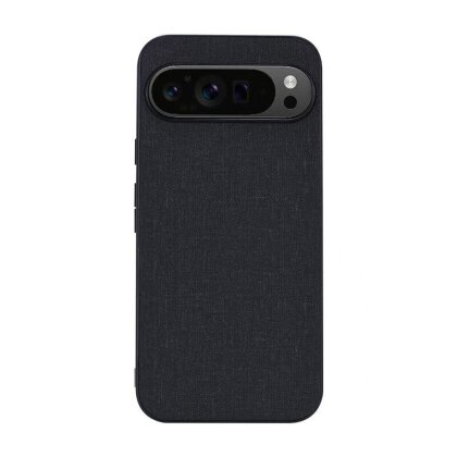 Чехол с тканевой текстурой для Google Pixel 9, Pixel 9 Pro (черный)