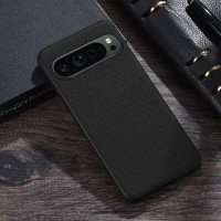 Чехол с тканевой текстурой для Google Pixel 9, Pixel 9 Pro (черный)