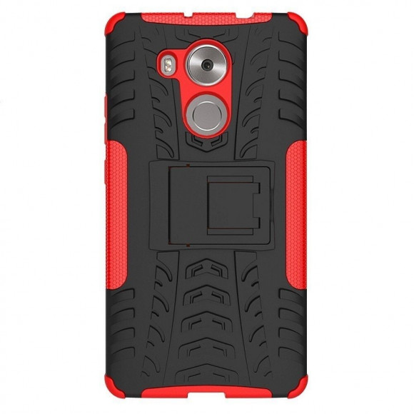 Чехол Hybrid Armor для Huawei Mate 8 (черный + красный)