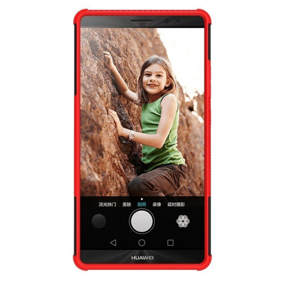 Чехол Hybrid Armor для Huawei Mate 8 (черный + красный)