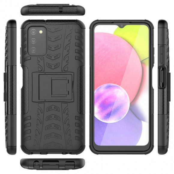Чехол Hybrid Armor для Samsung Galaxy A03s (черный) Чехол Hybrid Armor для Samsung Galaxy A03s (черный)